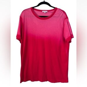 Cotton Citizen Red Dip Dyed Tee Unisex Medium M Short Sleeve Shirt T-Shirt Top